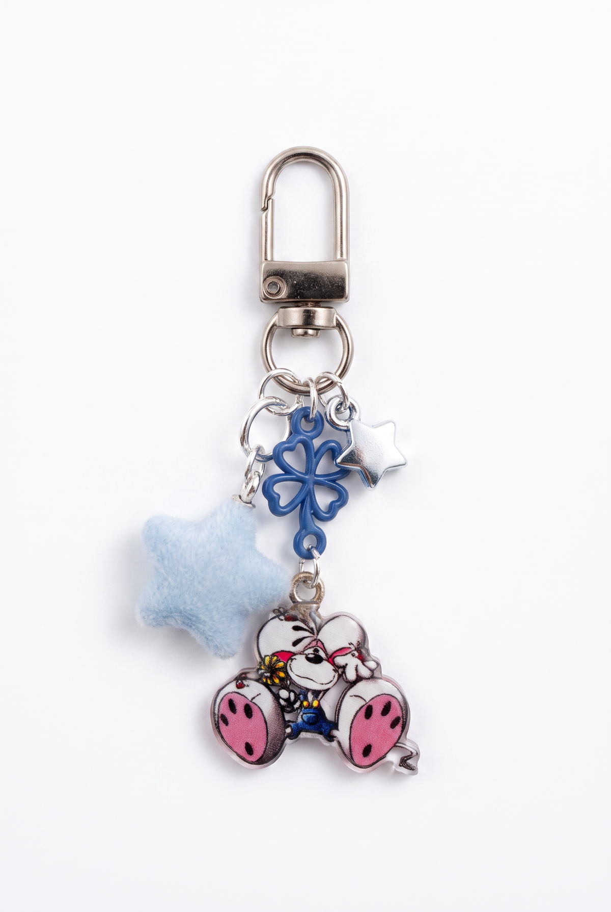 Diddl Keychain "Diddl Blau mit Stern"