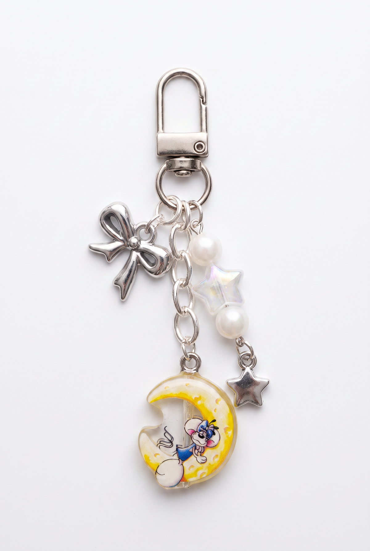 Diddl Keychain "Diddlina auf Käsemond"