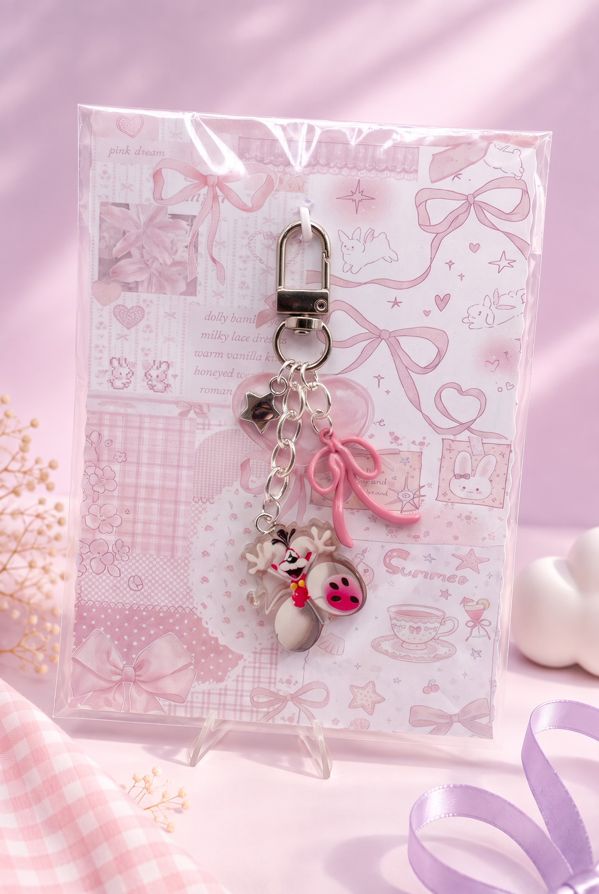 Diddl Keychain "Diddl Rosa"