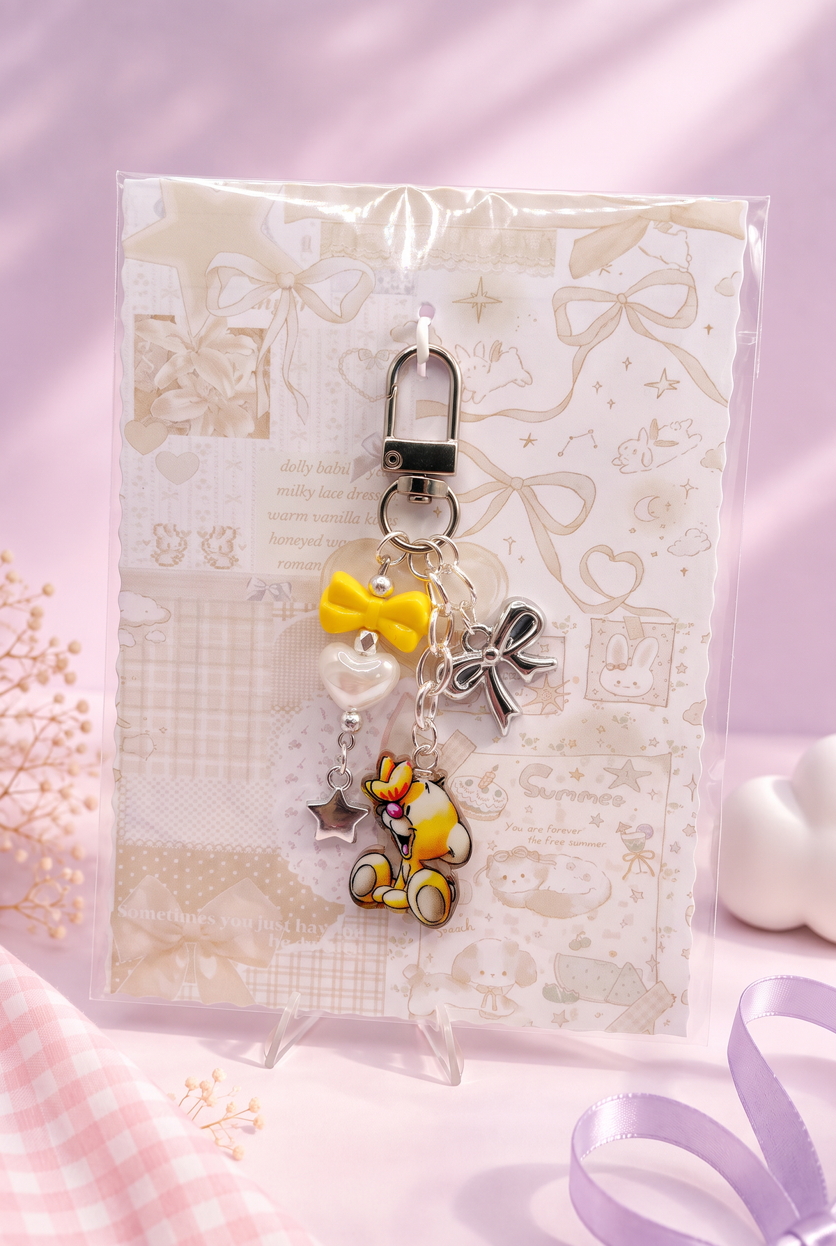 Diddl Keychain "Pimboli Gelb"
