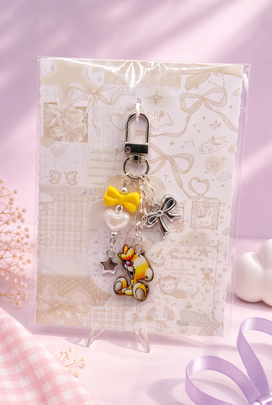 Diddl Keychain "Pimboli Gelb"