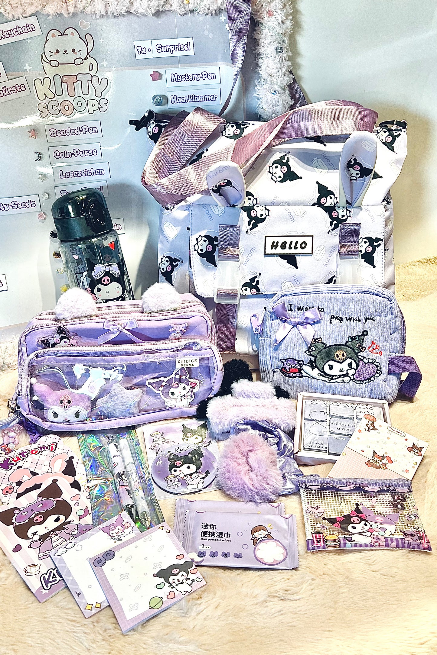 Back2School Paket XXL "Kuromi - Lila"