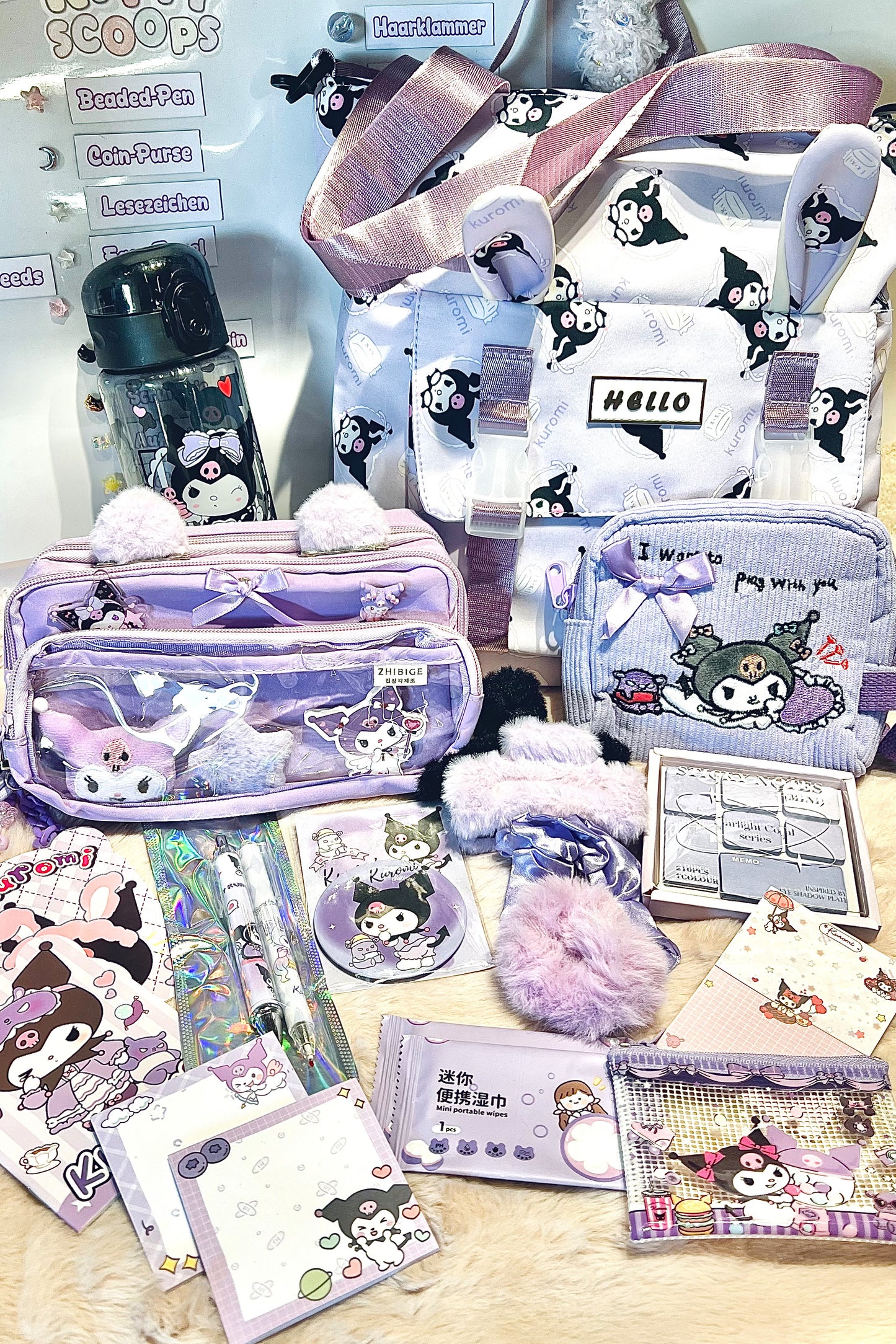 Back2School Paket XXL "Kuromi - Lila"