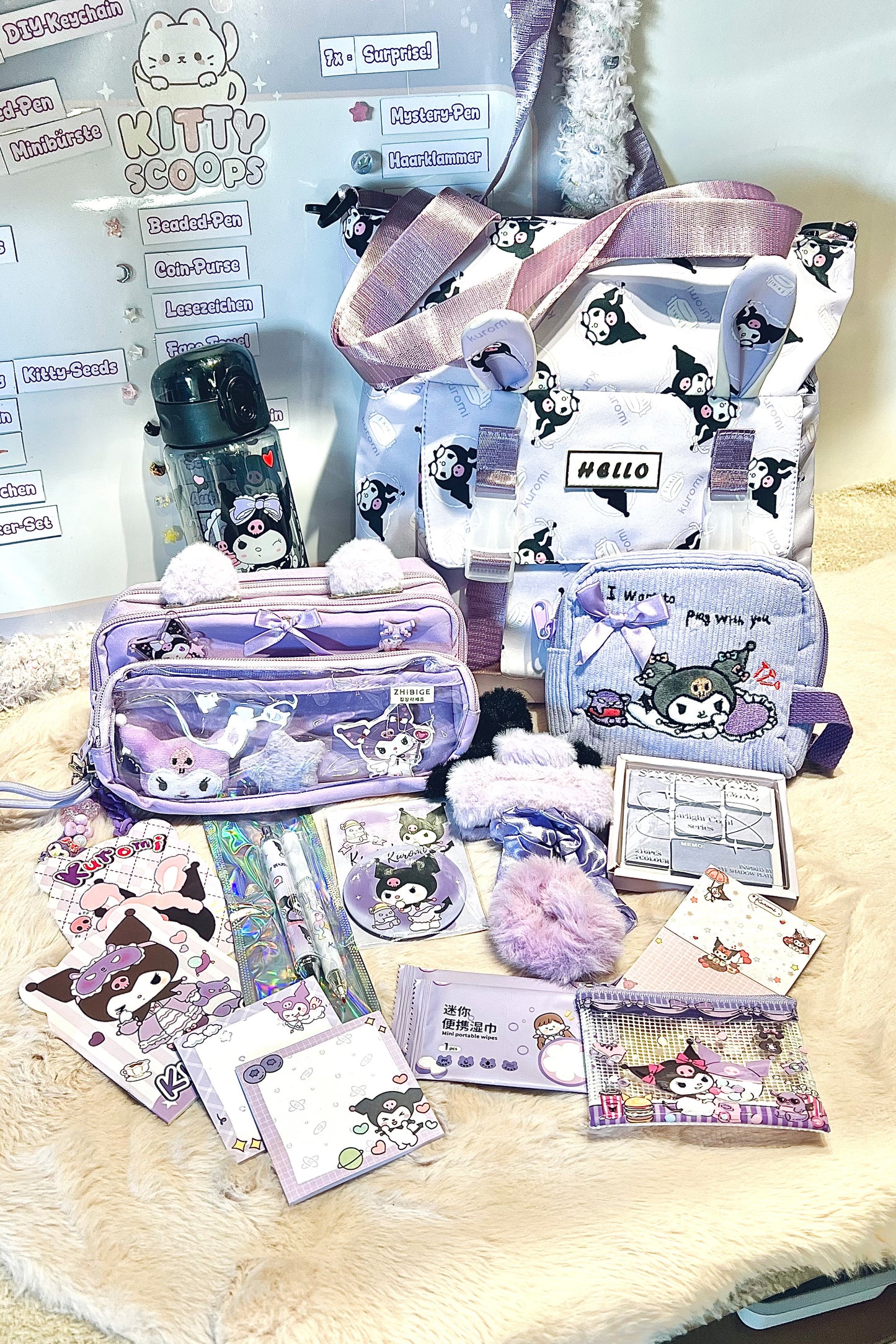 Back2School Paket XXL "Kuromi - Lila"
