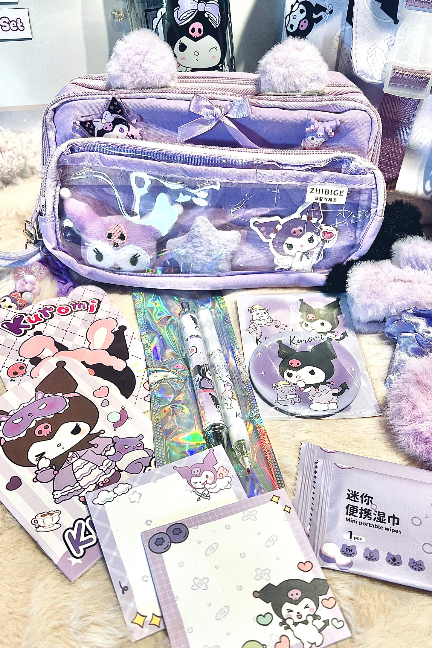 Back2School Paket XXL "Kuromi - Lila"