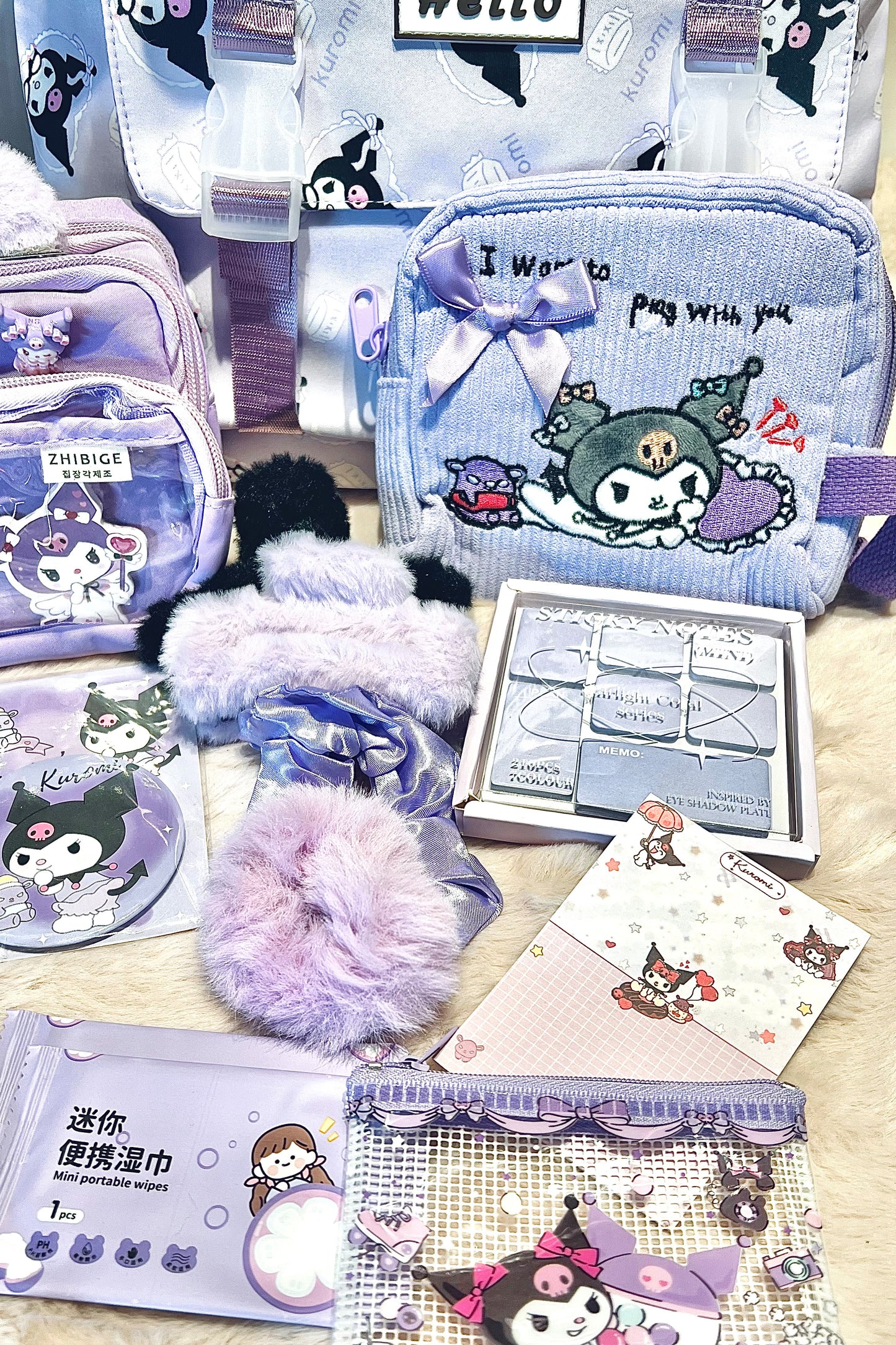 Back2School Paket XXL "Kuromi - Lila"