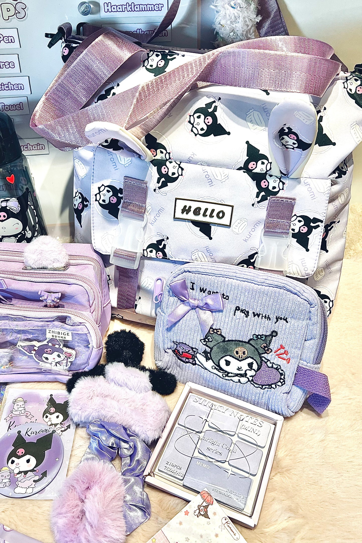 Back2School Paket XXL "Kuromi - Lila"