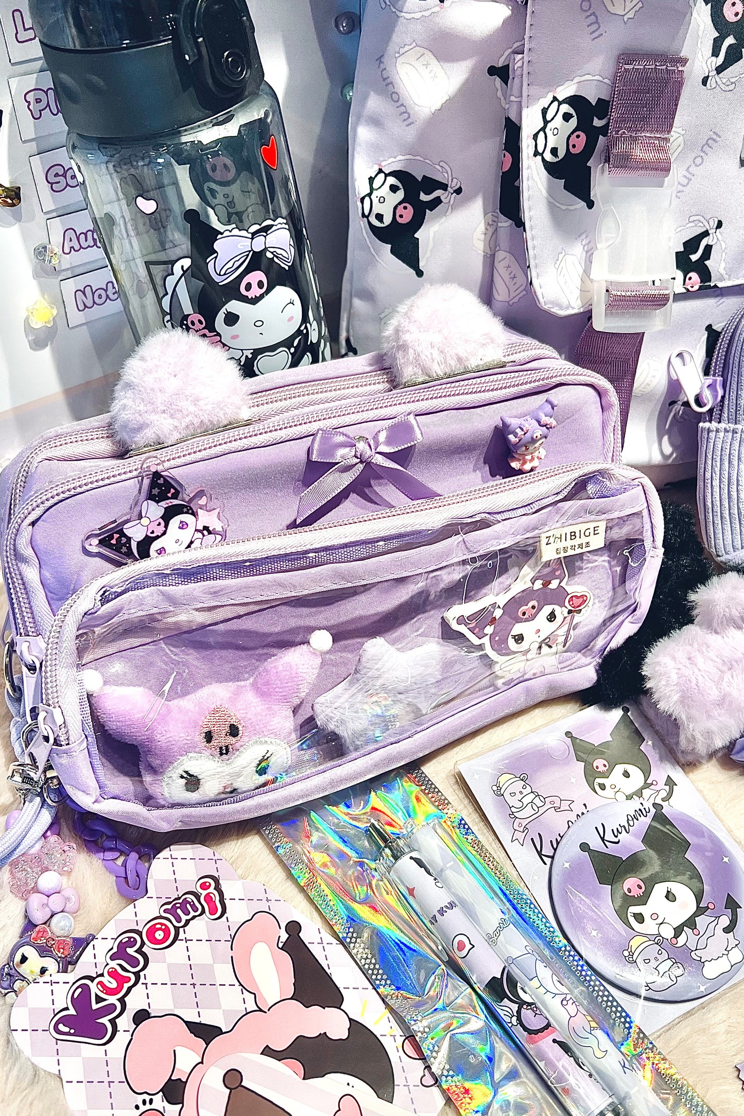 Back2School Paket XXL "Kuromi - Lila"