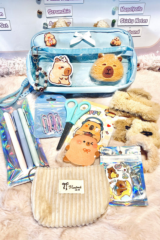 Back2School Paket "Capybara - Blau"
