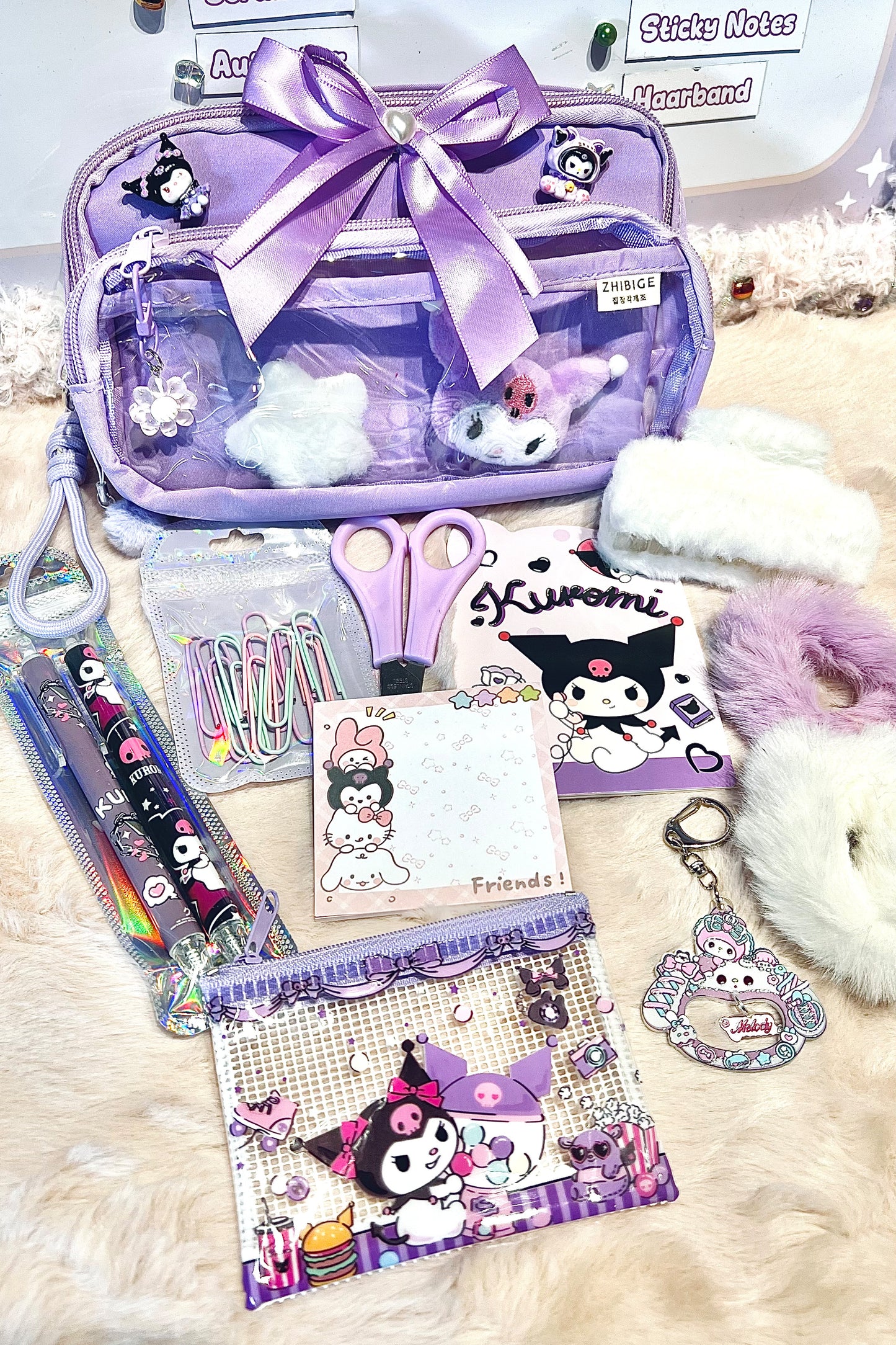Back2School Paket "Kuromi - Lila"